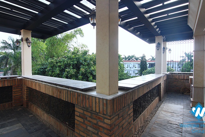 Beautiful 4 bedrooms house for rent with nice terrace in Nghi Tam - Tay Ho - Hanoi